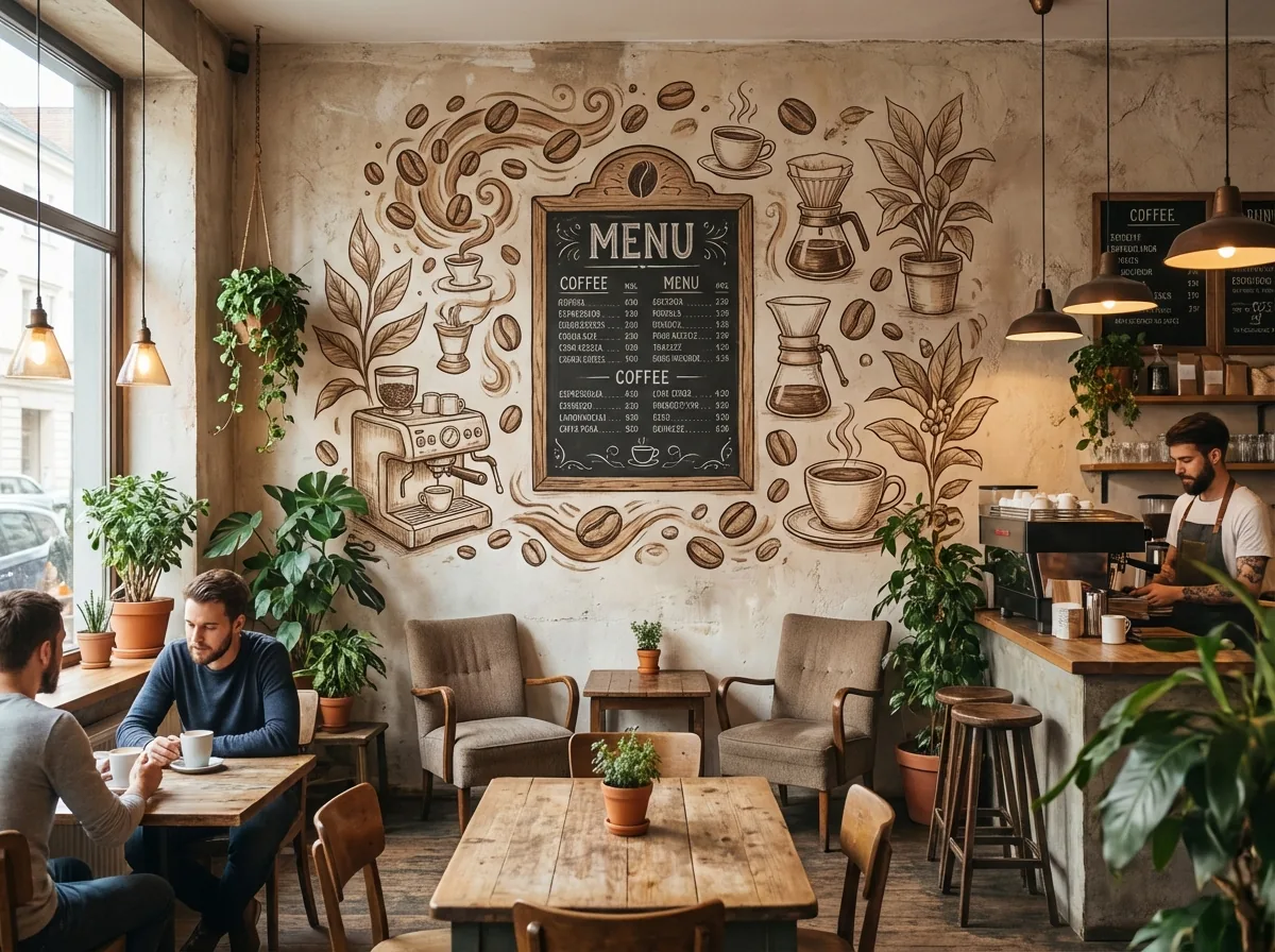 Restaurants wall print